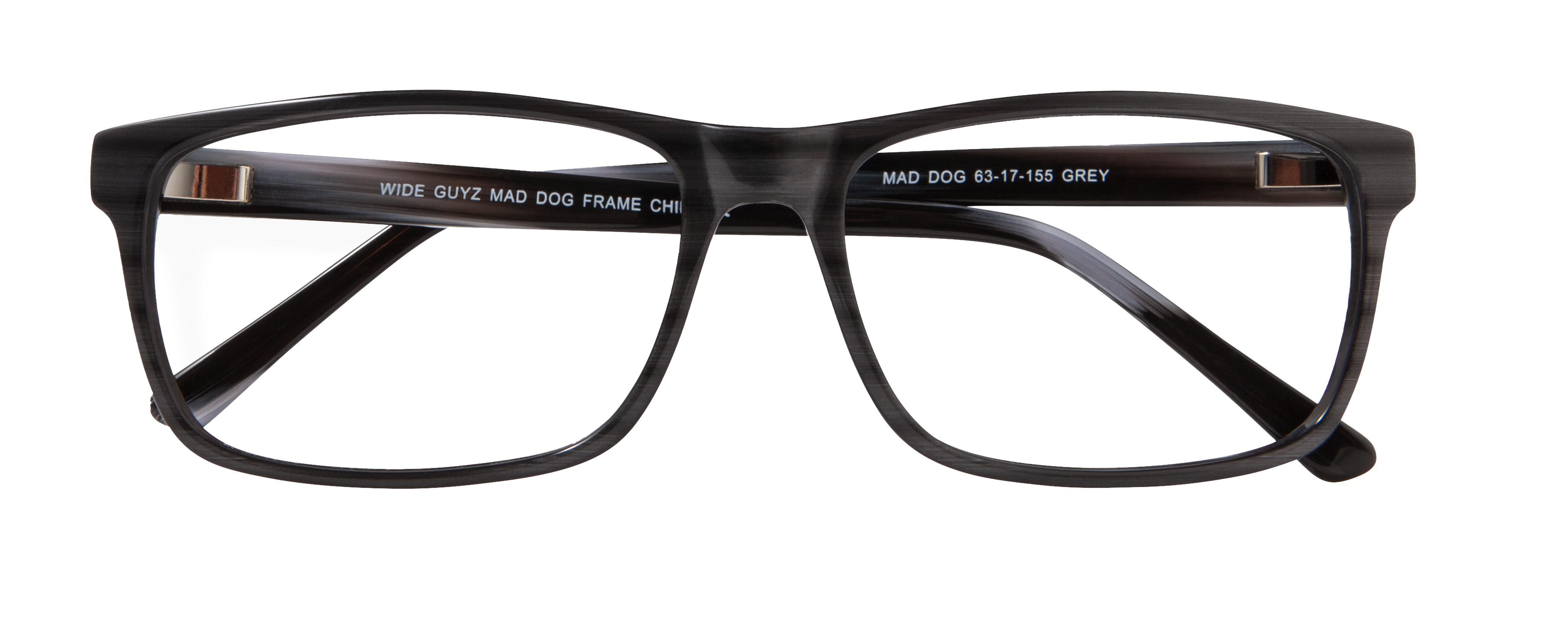 New Wide Guyz Grey Marble MAD DOG Eyeglass 63/17/155 for The Stylish shops Large Man